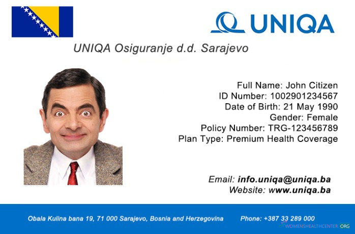 Download Bosnia and Herzegovina health insurance card Photoshop template